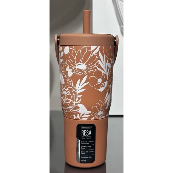 BruMate RESA 25oz Straw Tumbler, SANDSTONE BLOOM - Picture 2 of 5